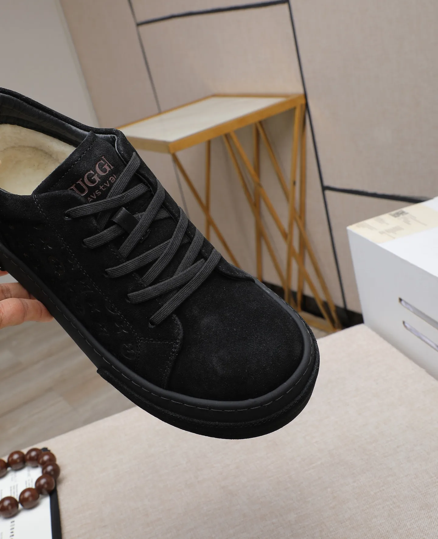 Men's shoes 💰620 IUGGI new retro presbyopia men's shoes, casual and versatile, full of high-end sense, fashionable, luxury and personalized style, joint model, retro presbyopia factor, full of handsome style, first layer suede cowhide, lining wool, rubber outsole, light and non-slip size: 39-44